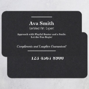 Flirt Charm Visitenkarte