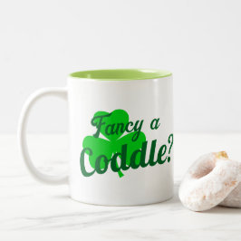 Flirt Extravagant ein kuscheliges Cuddle Funny Iri Zweifarbige Tasse