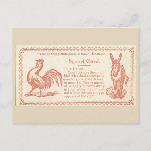 Flirt-Karte Postkarte (Vorderseite)