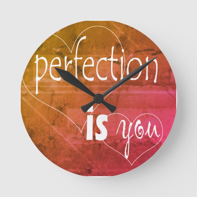 Flirt Wall Clock Runde Wanduhr (Vorderseite)