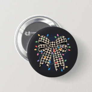 Flirtatious Weihnachtslichter Bogen Frohe Weihnach Button
