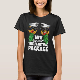 Flirten der Packung Auf dem Kopf Ananas Schwung T-Shirt