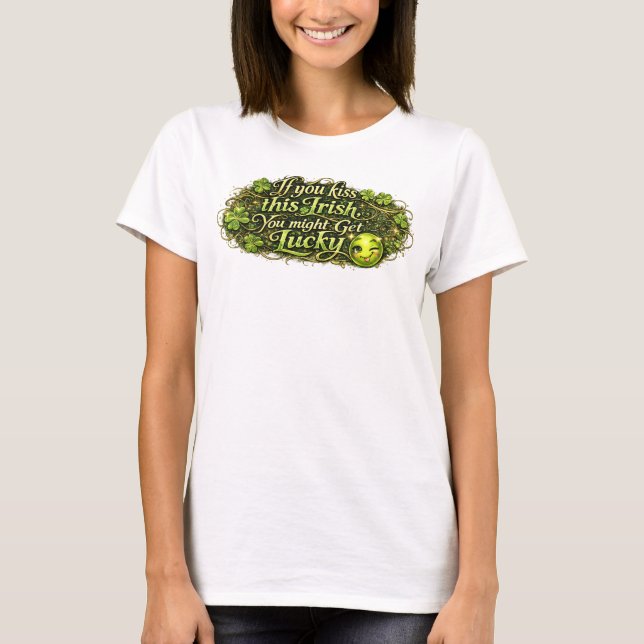 Flirtet, Frohen St. Patrick's Tag T-Shirt (Vorderseite)
