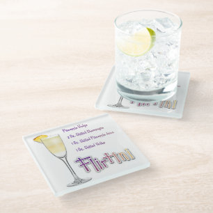 Flirtini Ananas Mimosa Cocktail Rezept Kunst Glasuntersetzer
