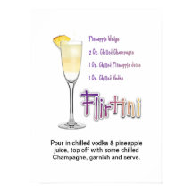 Flirtini-Cocktail-Rezept Kunst 18"x24"