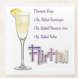 Flirtini Pineapa Mimosa Ein perfektes Wochenende i Glasuntersetzer