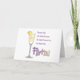 Flirtini Pineapa Mimosa Ein perfektes Wochenende i Karte