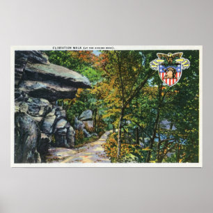 Flirtwanderung Aussicht auf den Kissing Rock Poster