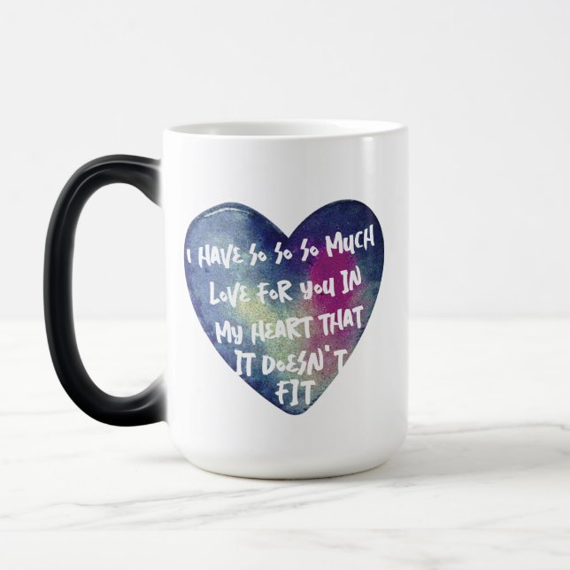 Flirty Love Quote Valentinstag Tasse - Farb-Morphi (Links)