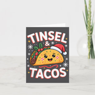 Flitter und Tacos Süße Weihnachten Mexikanisches E Karte