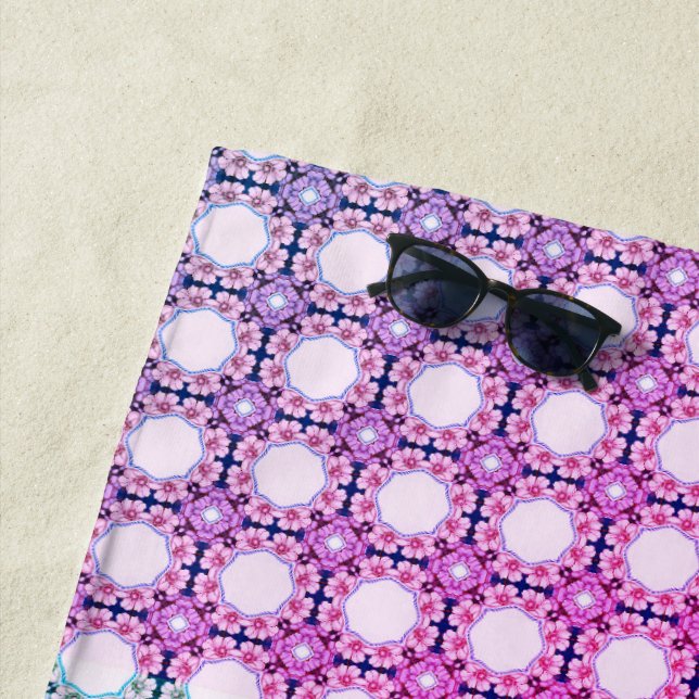 Flitterwaben: Geometrisches Muster für komplexe Wa Strandtuch (Beispiel)