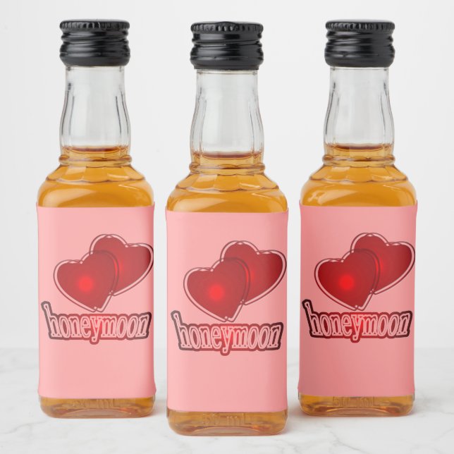 Flitterwochen Alkoholflaschenetikett (Flaschen)