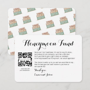 Flitterwochen-Anfrage Einsteckkarte Hochzeit Begleitkarte