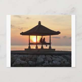 Flitterwochen auf Bali Postkarte