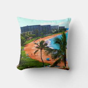Flitterwochen auf Maui Personalisiert Beach Pillow Kissen