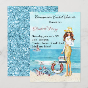 Flitterwochen Brautparty Einladung