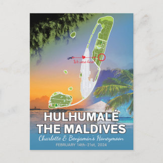 Flitterwochen Erinnerungen Hulhumale Die Malediven Postkarte