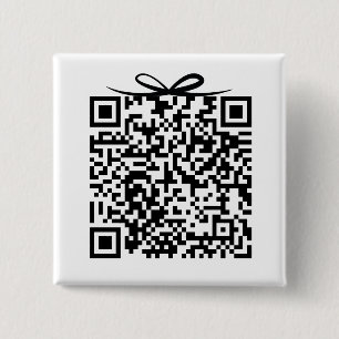 Flitterwochen-Fonds QR-Code mit Schleife Geschenkb Button