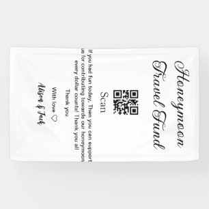 Flitterwochen-Fonds QR-Code scannen Namen hinzufüg Banner
