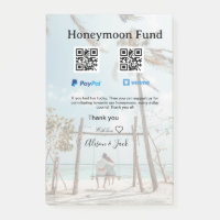 Flitterwochen-Fonds Venmo PayPal-Spende Q R Paar