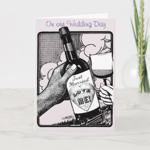 Flitterwochen, Hochzeitsnacht, Liebe ich! Editable Karte