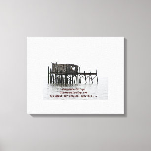 Flitterwochen Hütte - Steampunk Landing Leinwanddruck