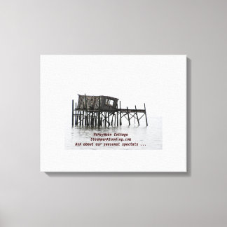 Flitterwochen Hütte - Steampunk Landing Leinwanddruck