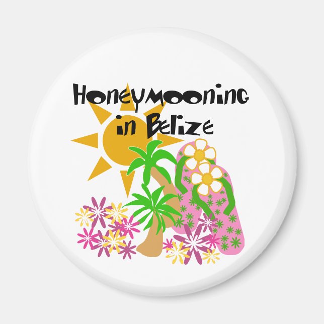 Flitterwochen in Belize Magnet (Vorne)