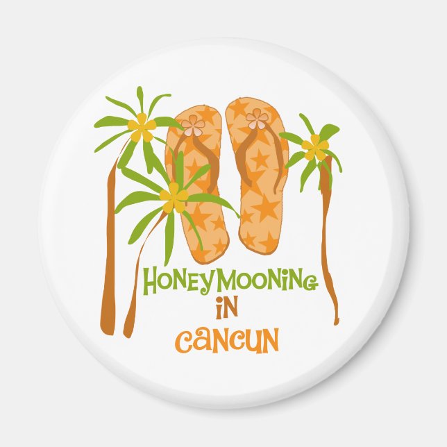 Flitterwochen in Cancun Magnet (Vorne)