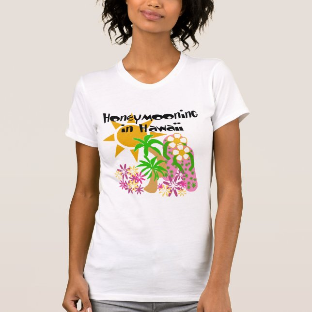 Flitterwochen in Hawaii T-Shirt (Vorderseite)