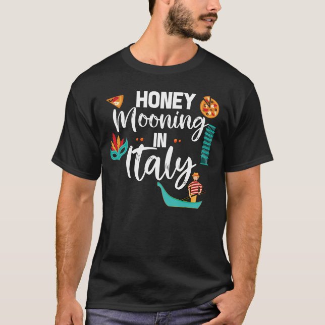 Flitterwochen in Italien Paare Matching Vacation T-Shirt (Vorderseite)