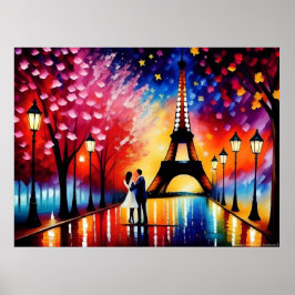 Flitterwochen in Paris (Eiffelturm) Nr. 1 Poster