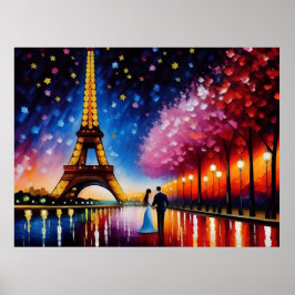 Flitterwochen in Paris (Eiffelturm) Nr. 2 Poster