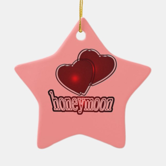 Flitterwochen Keramikornament (Vorne)