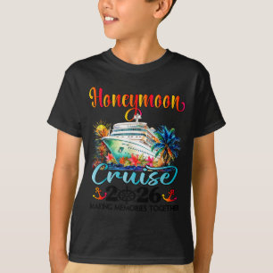 Flitterwochen Kreuzfahrt 2026 Frisch Verheiratet D T-Shirt