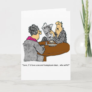 Flitterwochen-Spaß Dankeskarte