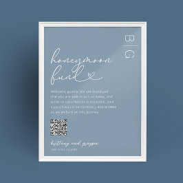 Flitterwochenfonds QR Code Wedding Poster