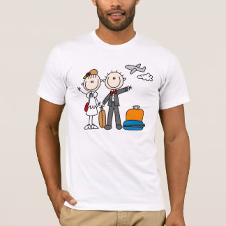 Flitterwochenzeit für das Shirt von Braut und Baum