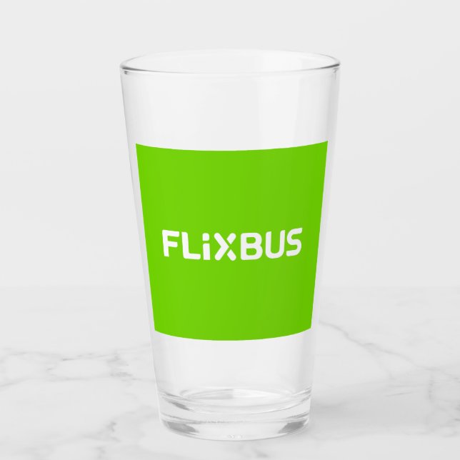 Flixbus Glass Cup Glas (Vorderseite)