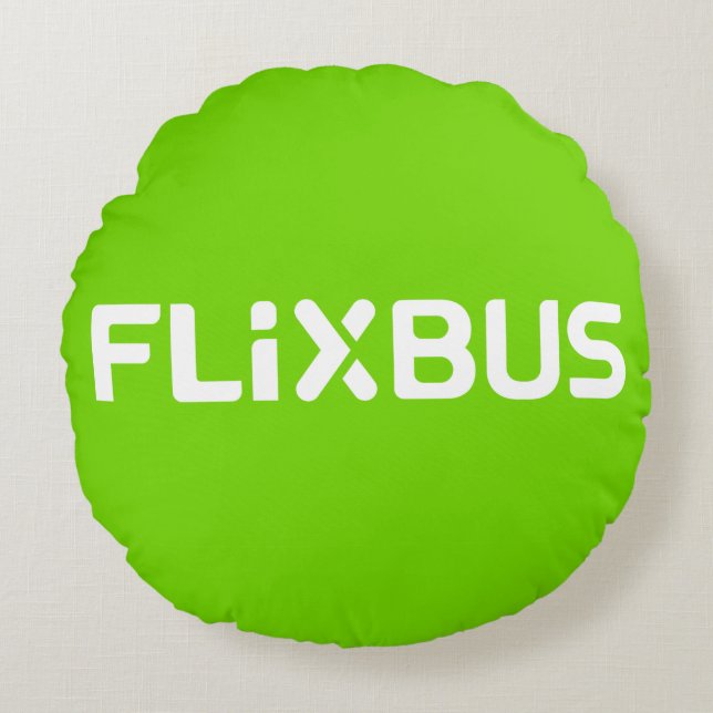 Flixbus Rundkissen Rundes Kissen (Vorderseite)