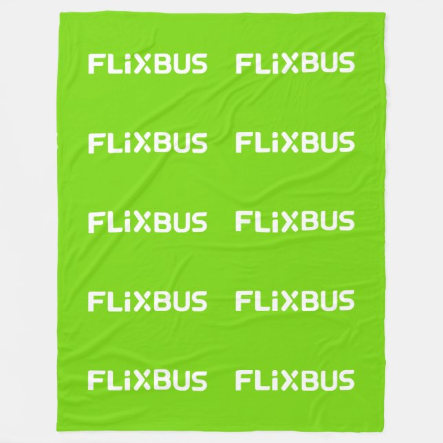 Flixbus Throw Blanket Fleecedecke (Vorderseite)