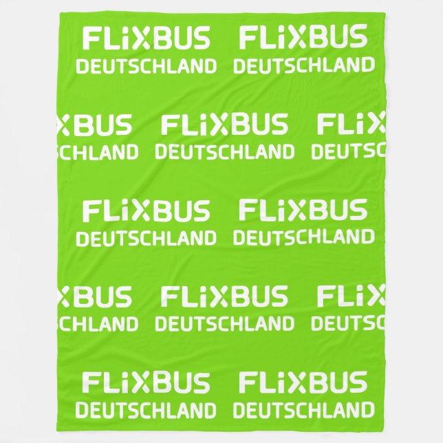 Flixbus Throw Blanket Fleecedecke (Vorderseite)