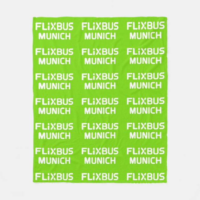 Flixbus Throw Blanket Fleecedecke (Vorderseite)