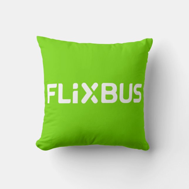 Flixbus Throw Kissen (Vorderseite)