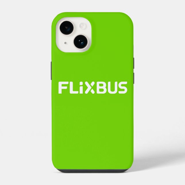 Flixbus Tough iPhone 14 Fall Hülle (Rückseite)