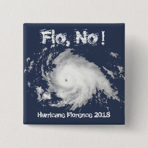 Flo, nein! Hurrikan Florenz 2018 Button