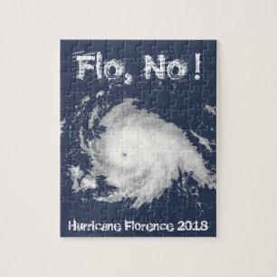 Flo, nein! Hurrikan Florenz 2018 Puzzle