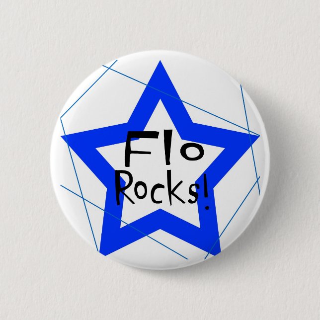 Flo schaukelt Knopf Button (Vorderseite)