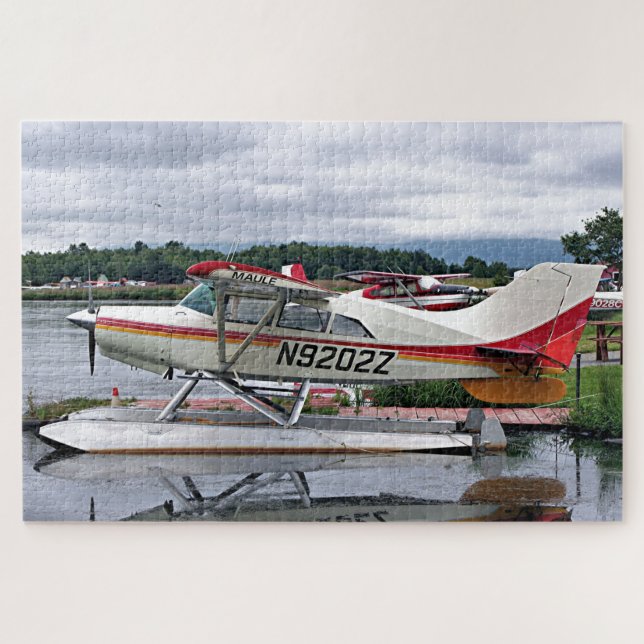 Float Flugzeug 12, Lake Hood, Anchorage, Alaska, U Puzzle (Horizontal)
