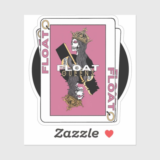 Float Queen Sticker (Blatt)